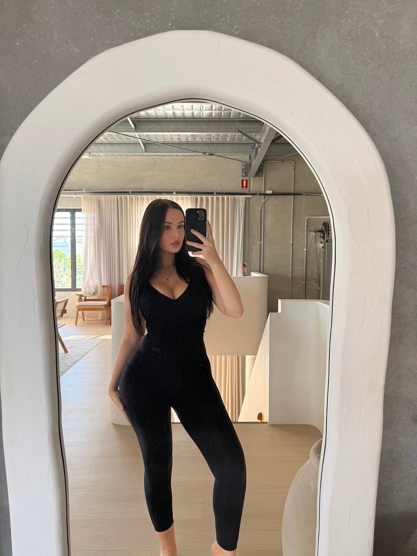 Mila Matt Side Pocket Legging - Black