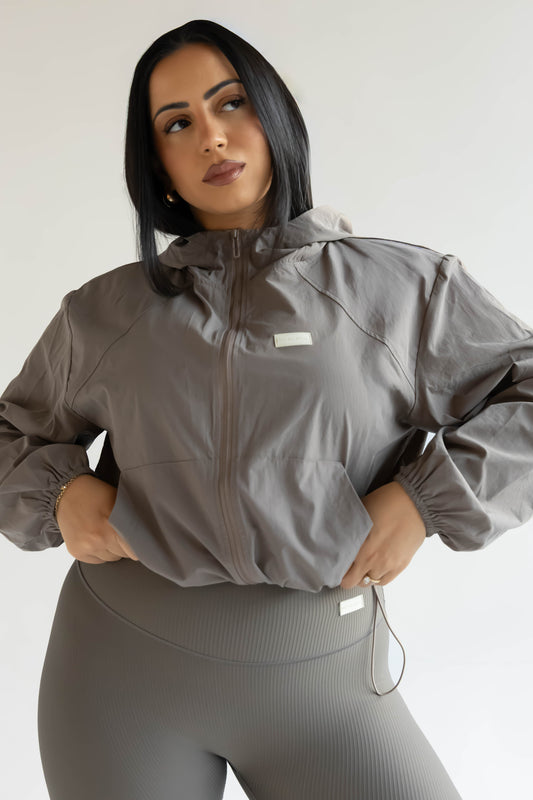 Celine Off-Duty Parachute Jacket -Mocha