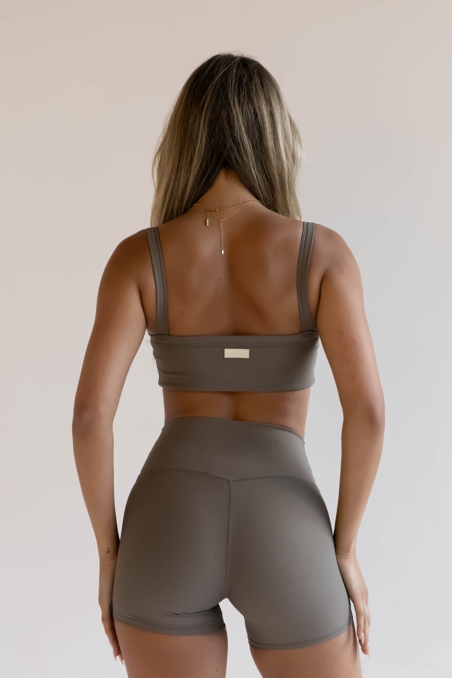 MARA Ribbed Short -Mocha
