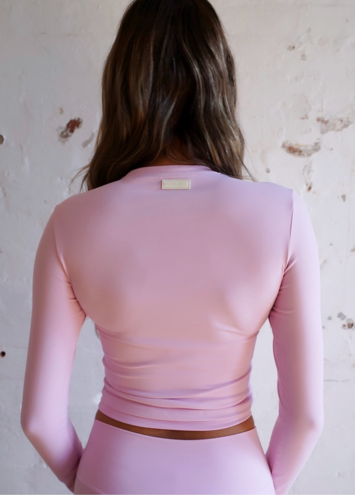 Claudia Smooth Long Sleeve Midi - Baby Pink