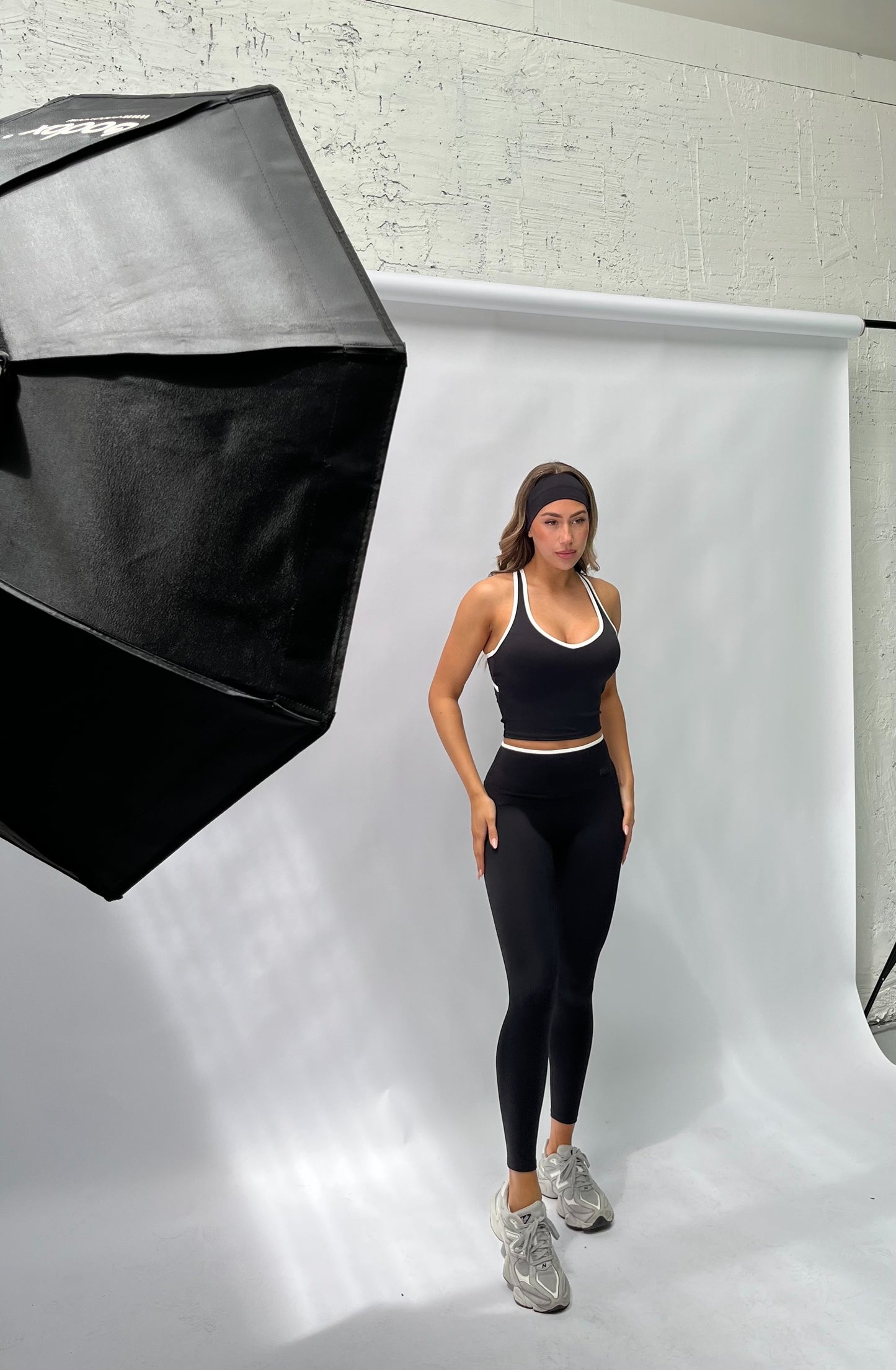 Taylah Two Tone Legging - Black