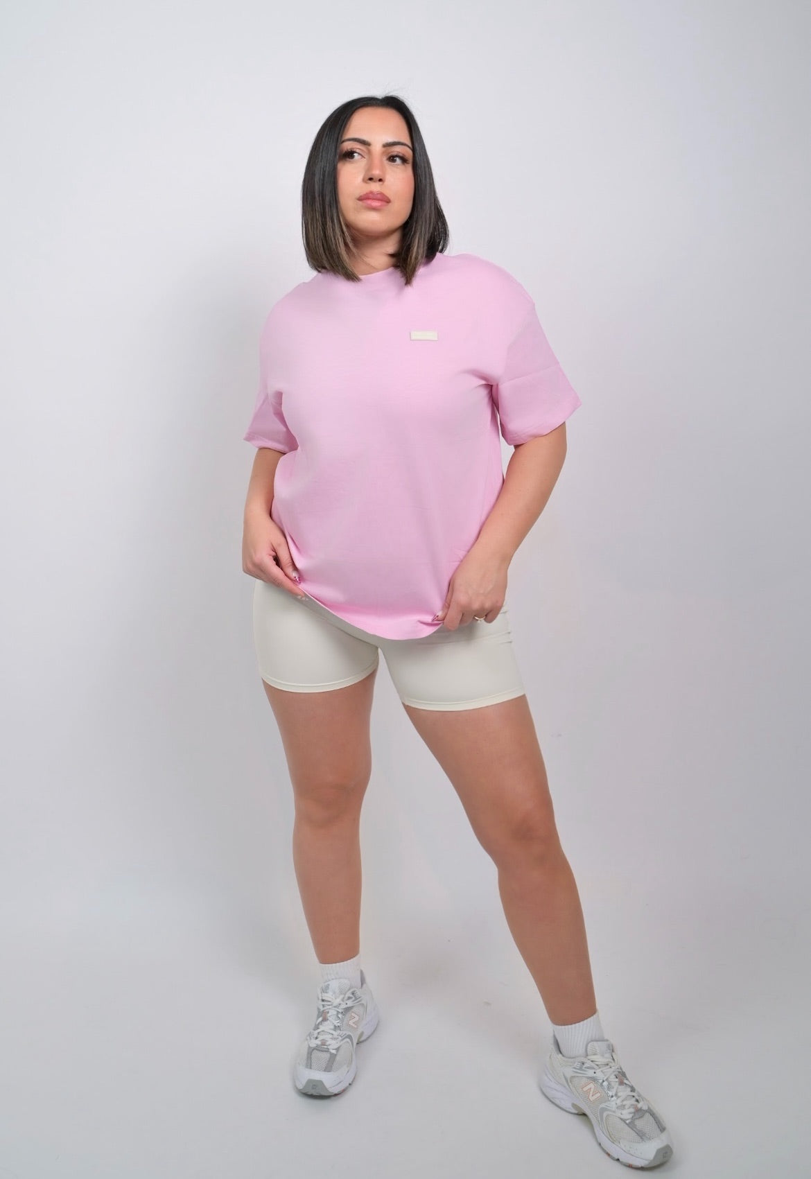 The Gabriel Oversized Tee - Baby Pink