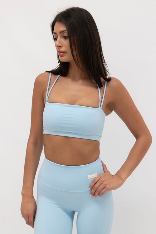 Zara Smooth Crop Top - Sky Blue
