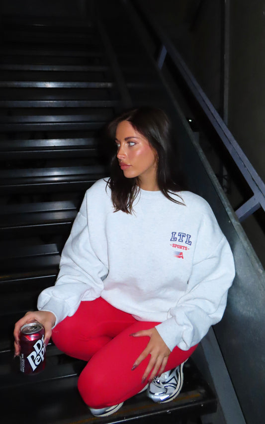 Alana Aths Crew Neck - Marle Grey