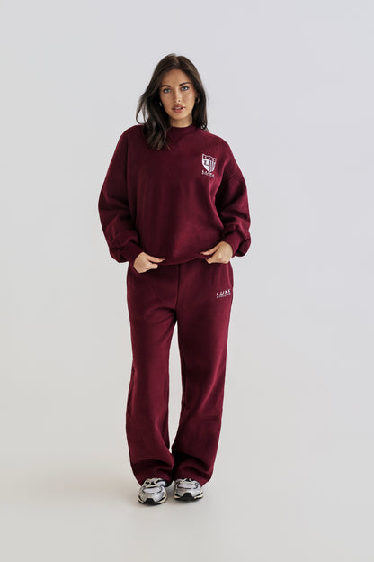 Tori Aths Crew Neck - Burgundy