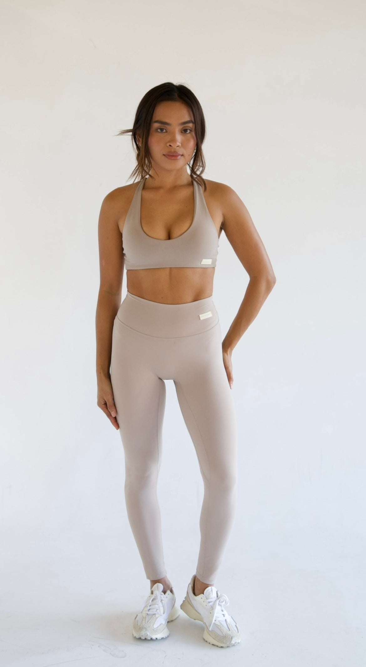 Ayla Subtle Scrunch Legging - Nude
