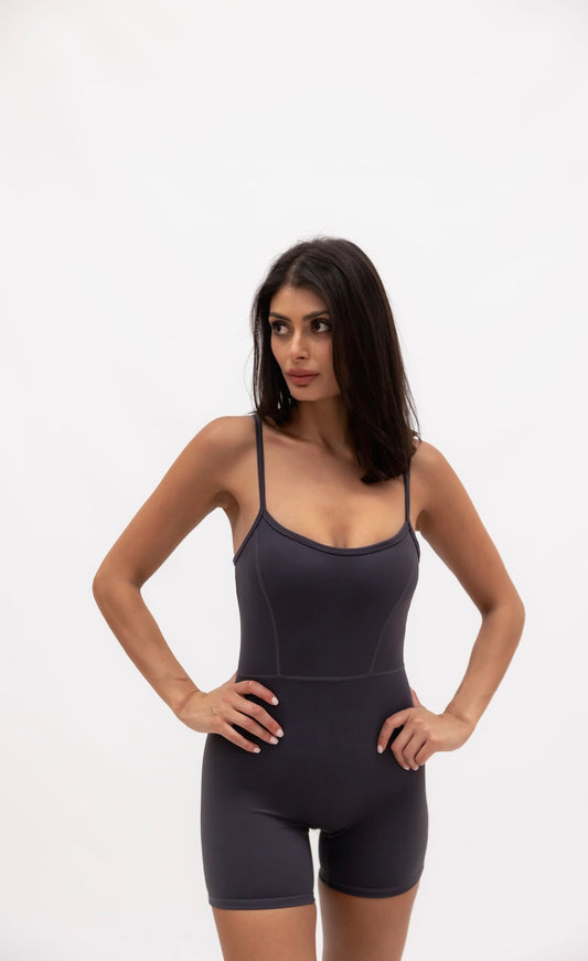 Catia Active Jumpsuit - Charcoal