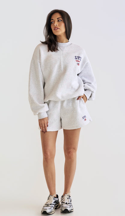 Alana Aths Crew Neck - Marle Grey