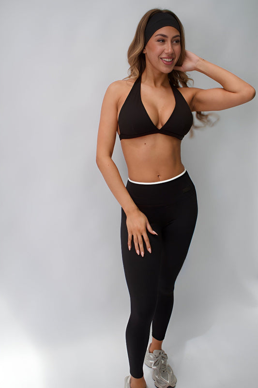 Brianna Bralette Crop - Black