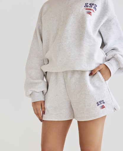 Alana Aths Crew Neck - Marle Grey