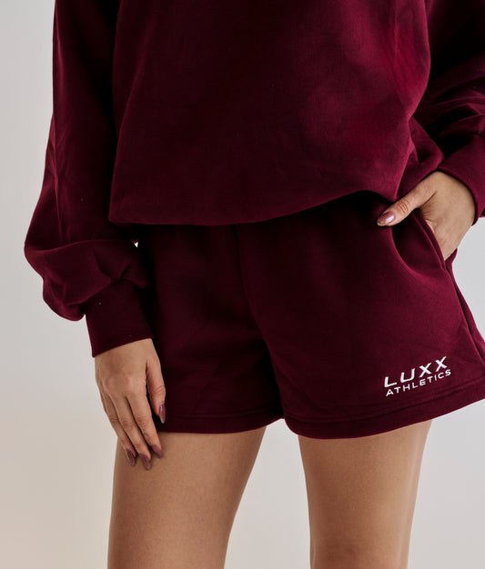 Tori Aths Track Short - Burgundy