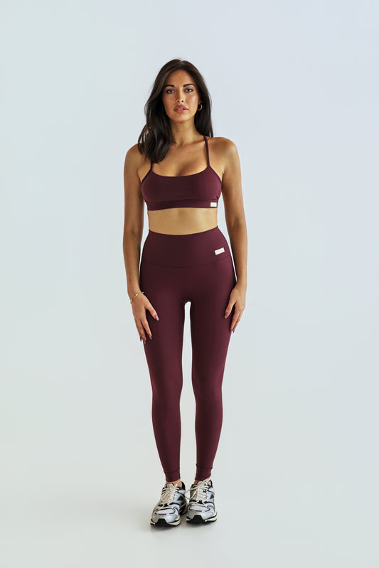 Dakota High Waisted Legging  - Dark Berry