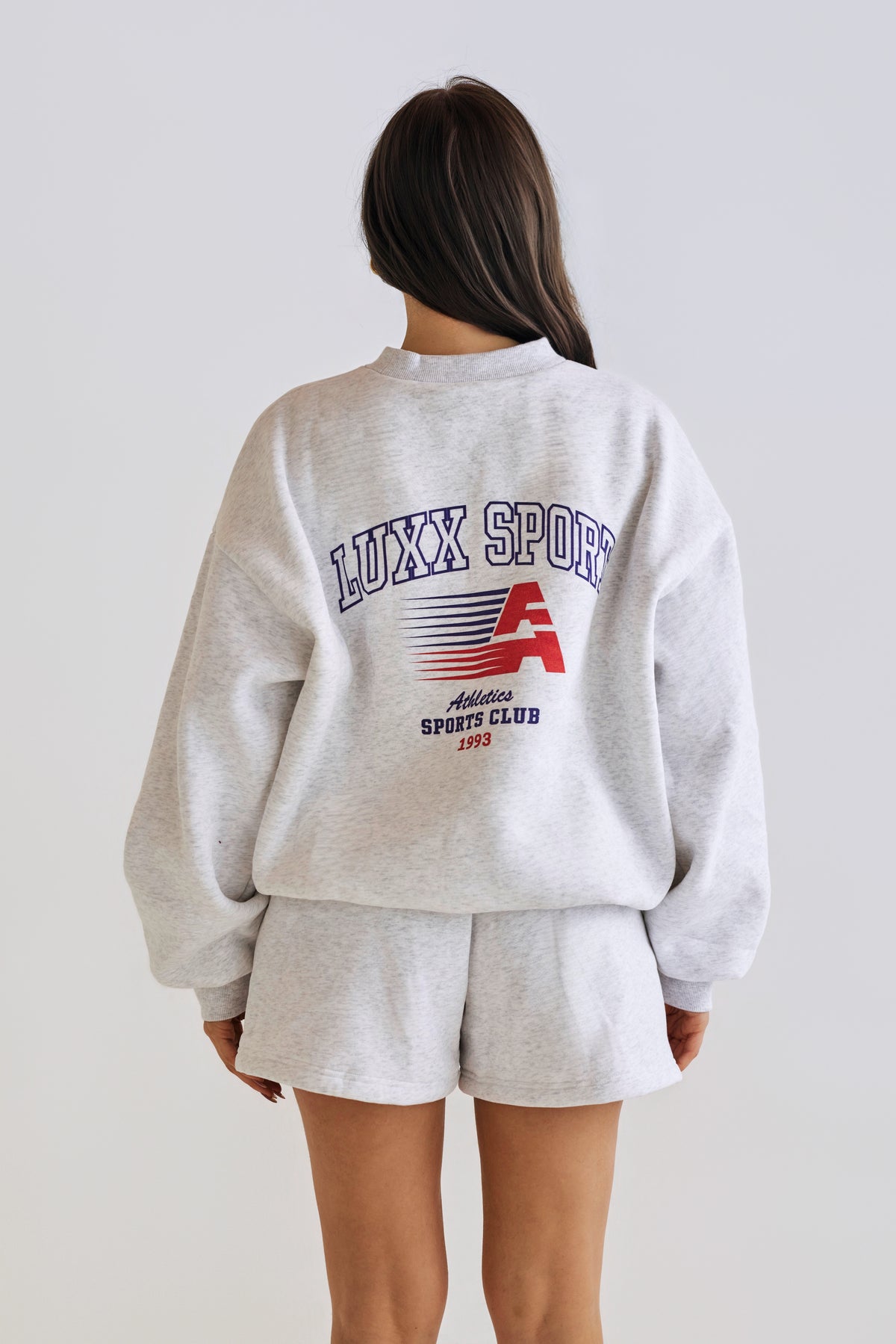 Alana Aths Crew Neck - Marle Grey