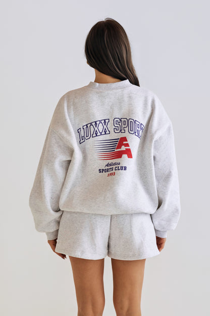 Alana Aths Crew Neck - Marle Grey
