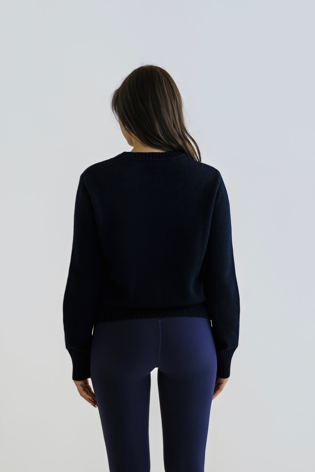 Blair Round Neck Knit - Navy Blue