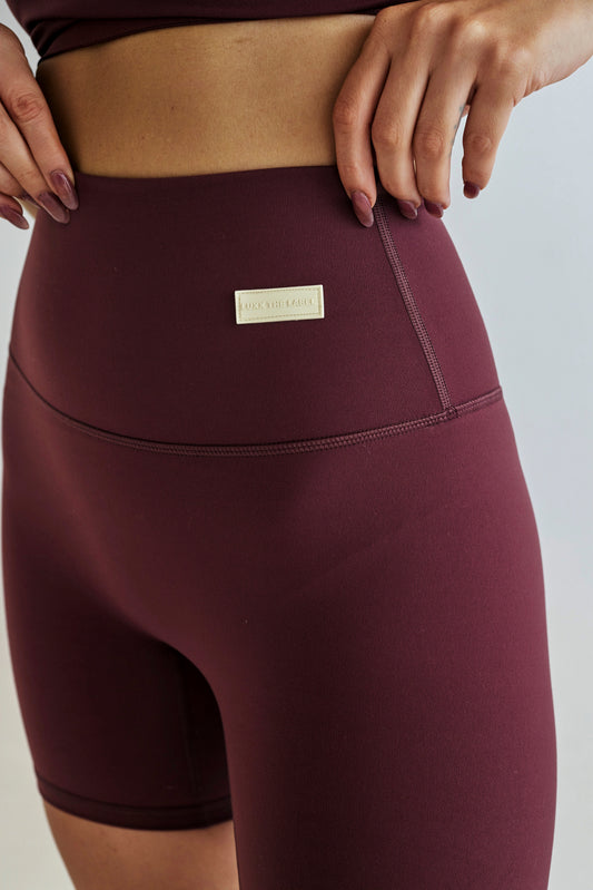 Dakota High Waisted Bike Short - Dark Berry