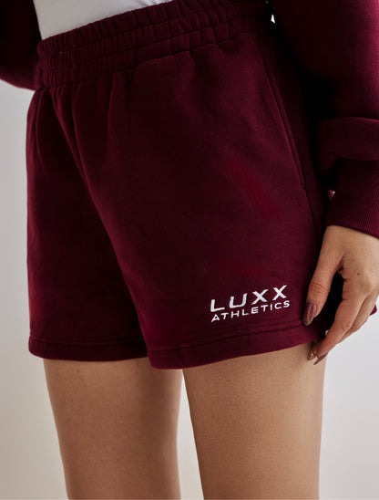 Tori Aths Track Short - Burgundy