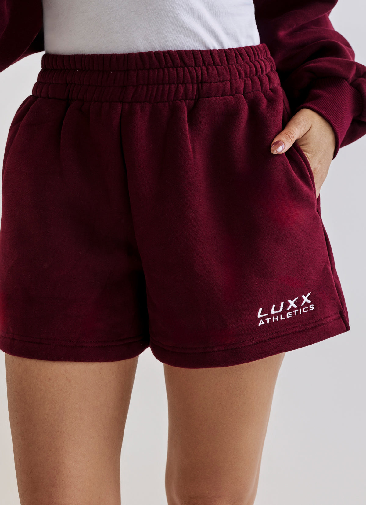Tori Aths Track Short - Burgundy