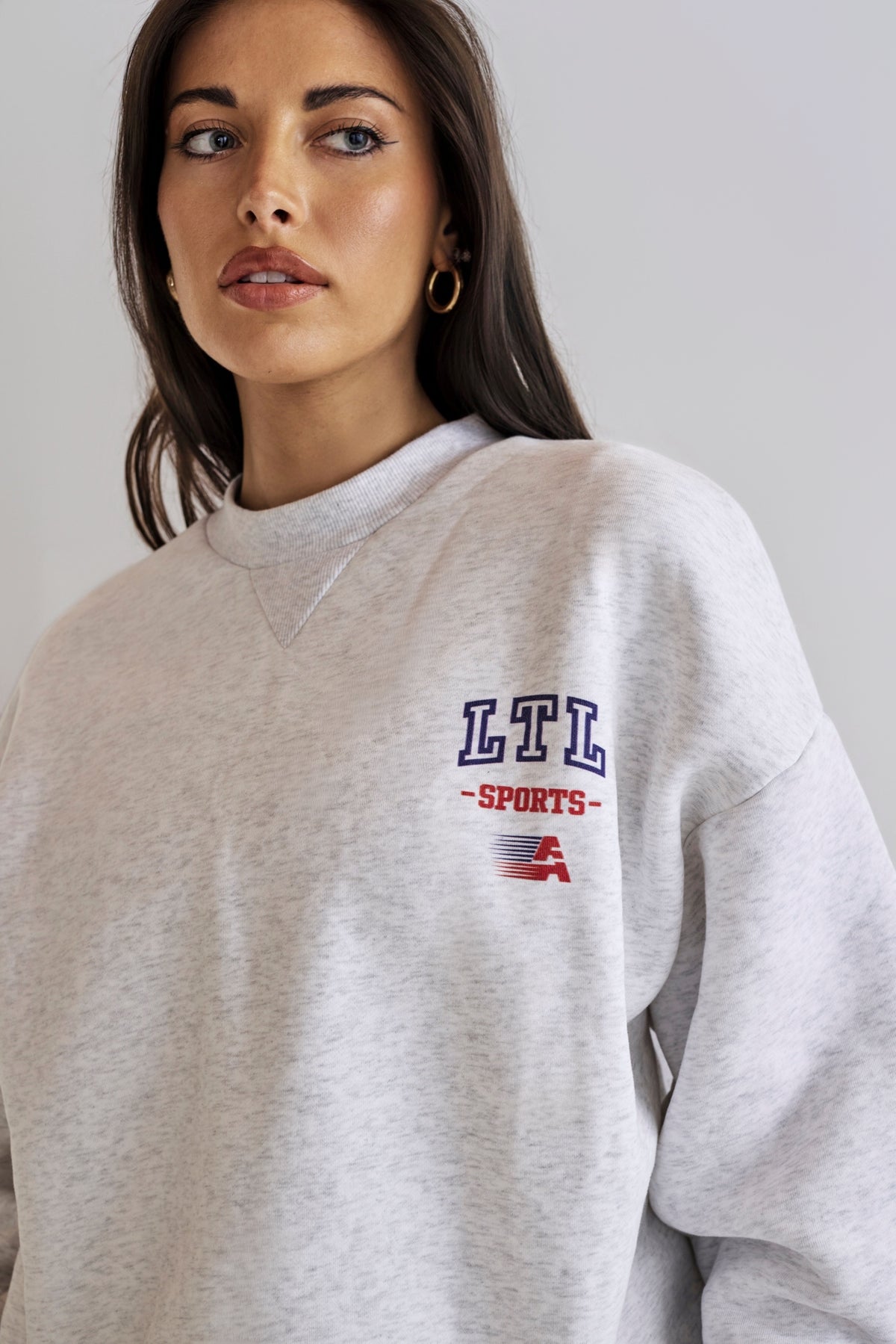 Alana Aths Crew Neck - Marle Grey