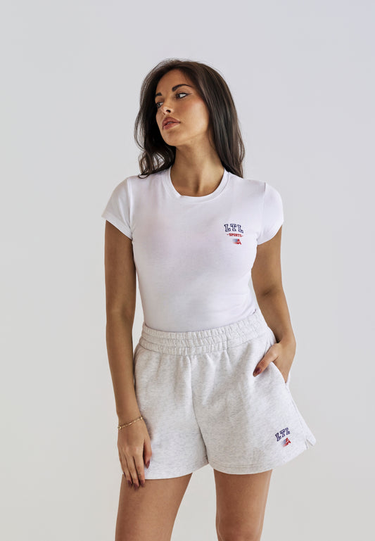 Alana Aths Track Short - Marle Grey