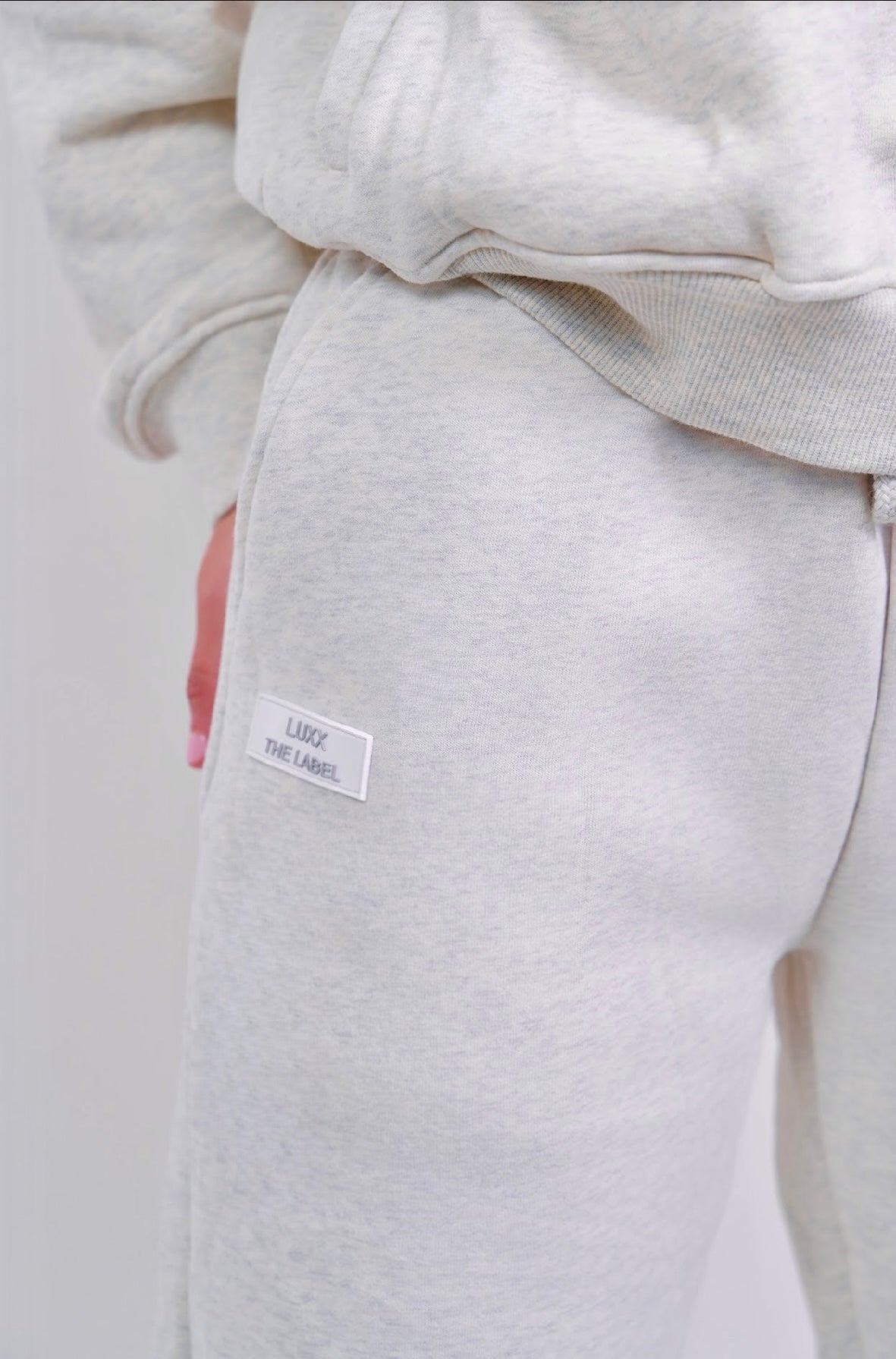 Yesmine Fleece Jogger - Cloud Marle Grey