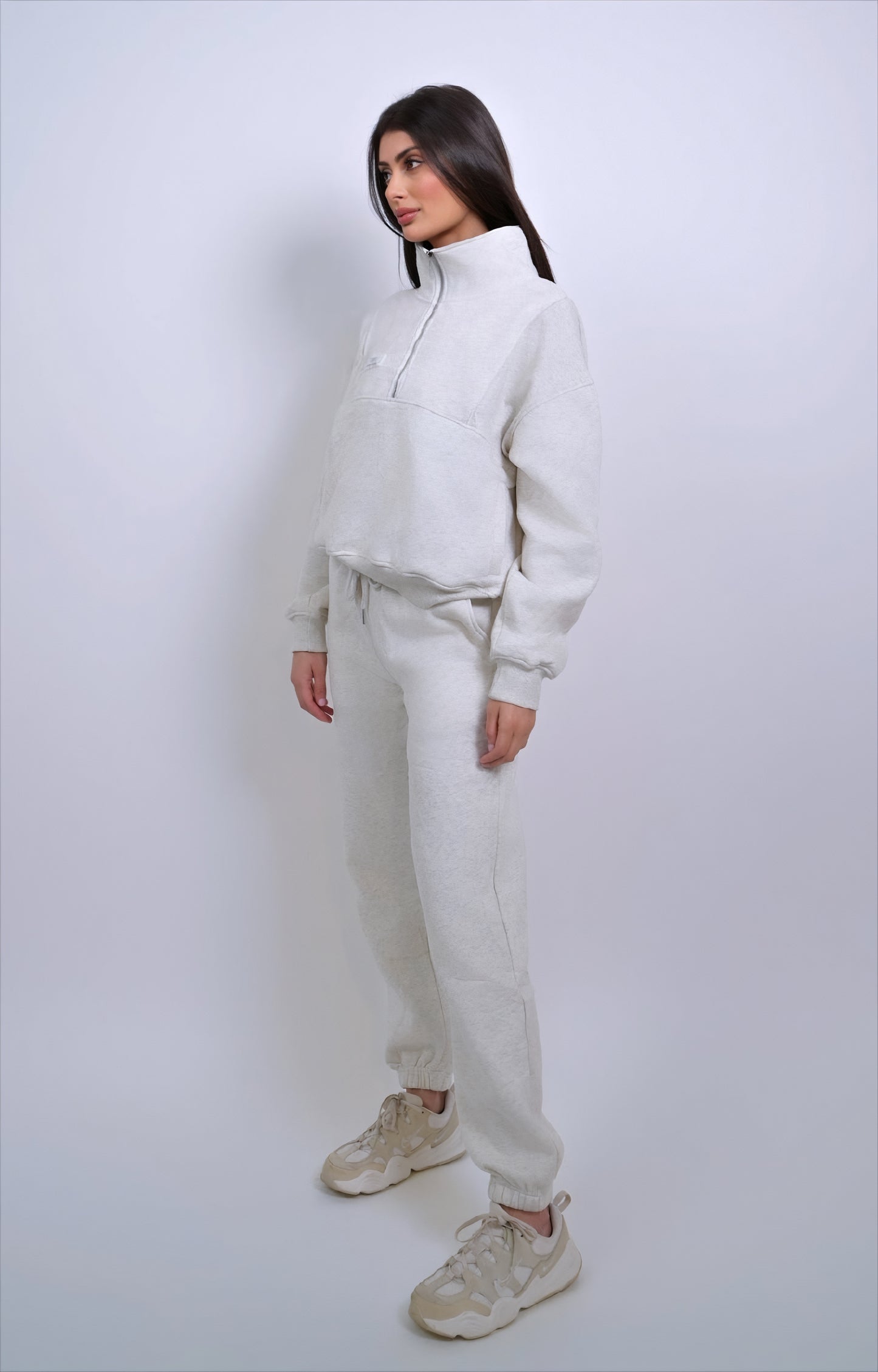 Yesmine Fleece Jogger - Cloud Marle Grey