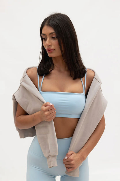 Zara Active Bike Short Midi - Sky Blue