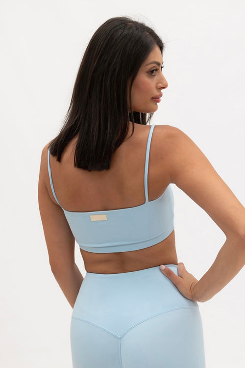 Zara Smooth Leggings - Sky Blue