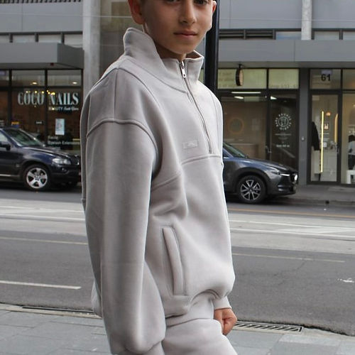 Yazi Fleece Half Zip Jumper - Slate Grey