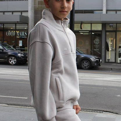 Yazi Fleece Half Zip Jumper - Slate Grey