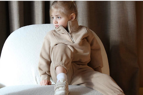 Yazi Fleece Half Zip Jumper - Cool Beige