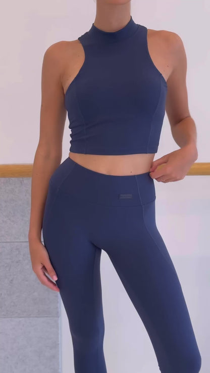 Ella Smooth Leggings - Midnight Blue