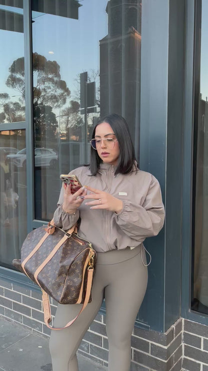 Celine Off-Duty Parachute Jacket -Mocha